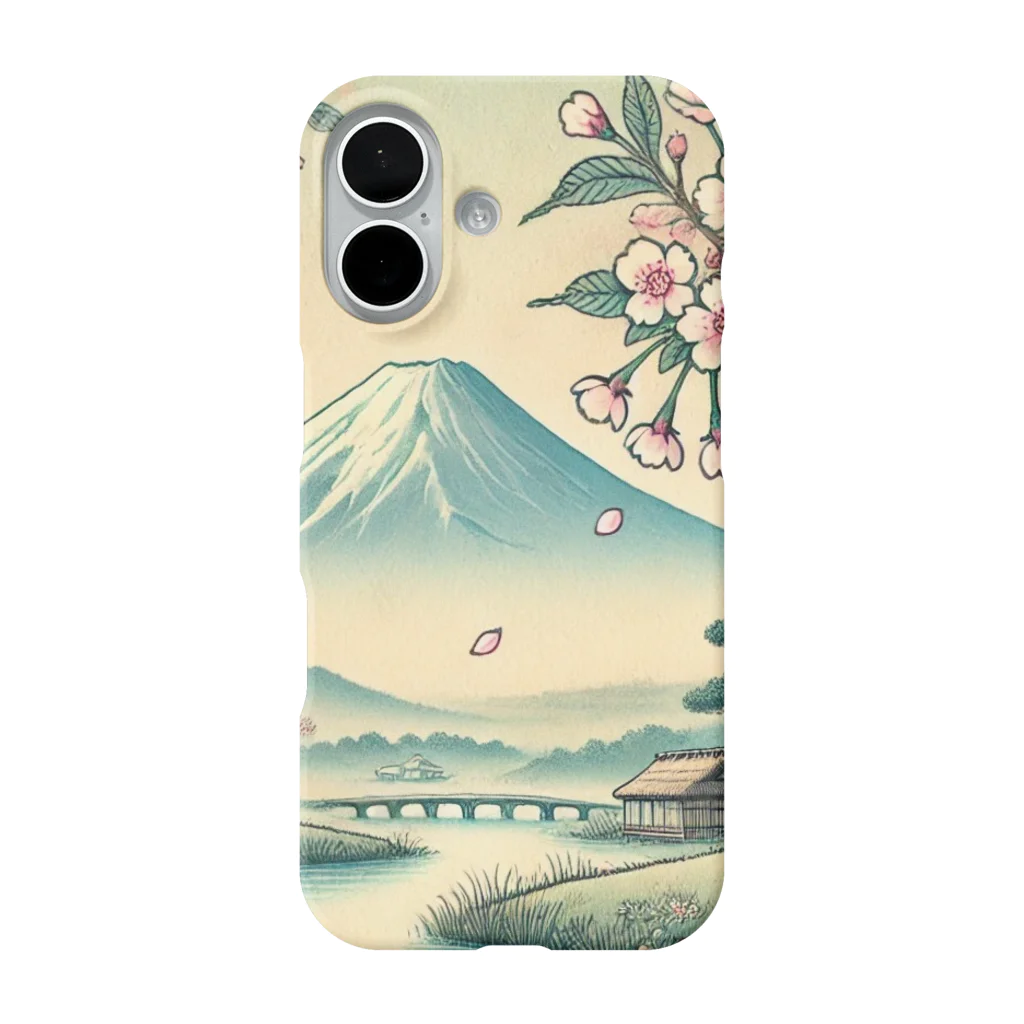 巴結の 桜彩の富士 (おうさいのふじ)  iPhone Smartphone Case