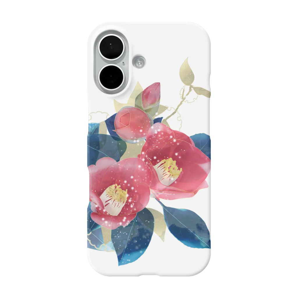 timoの-椿- 花と草木の  iPhone Smartphone Case