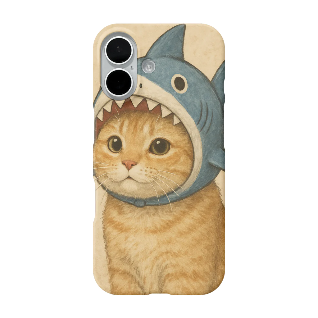 ninja-C0wDuT9c0wGbのサメ猫 iPhone Smartphone Case