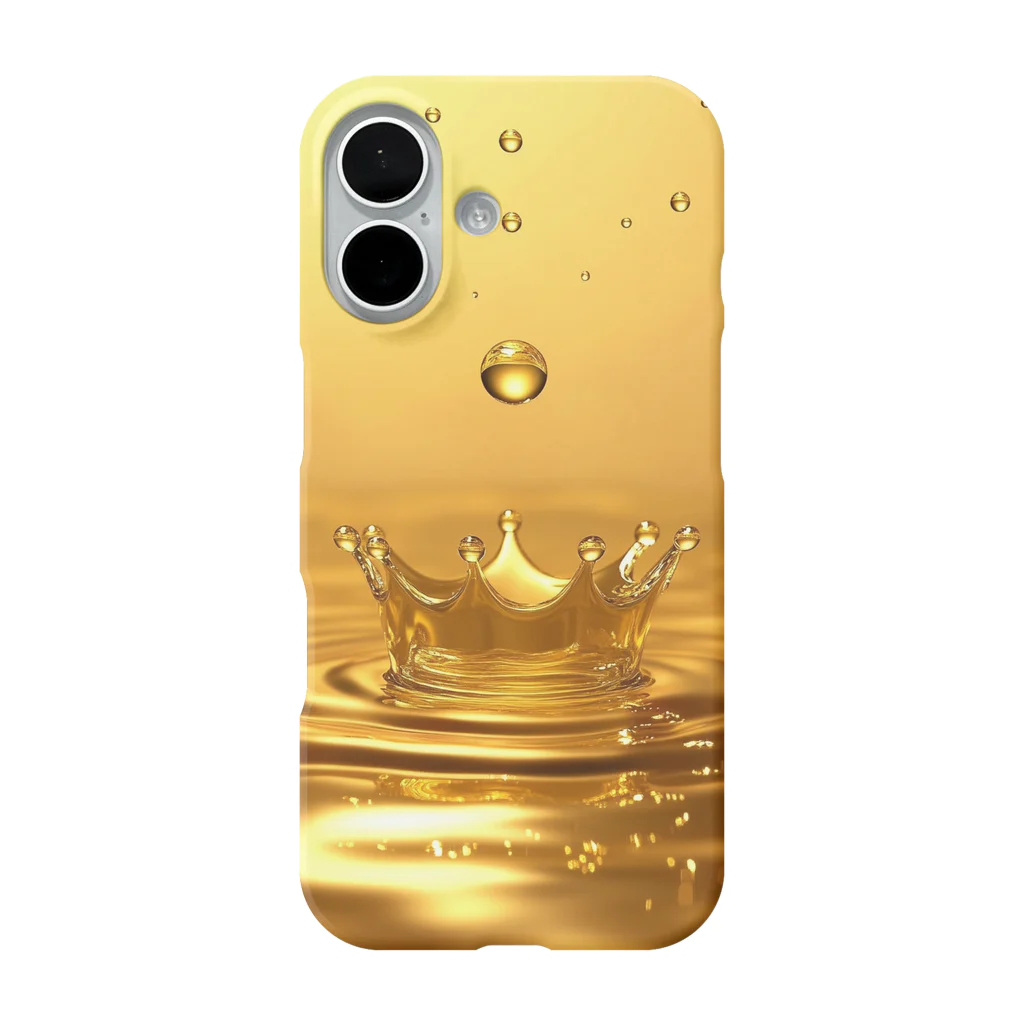 八方美風の黄金の雫 — 金運を呼び込む神秘のゴールドドロップ iPhone Smartphone Case