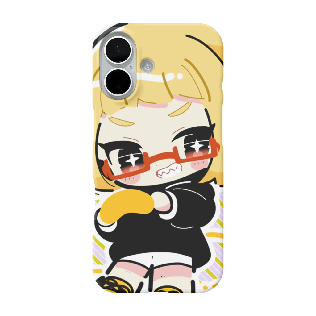 おんなどもの可愛いグッズショップのめがちゃんけーす iPhone Smartphone Case