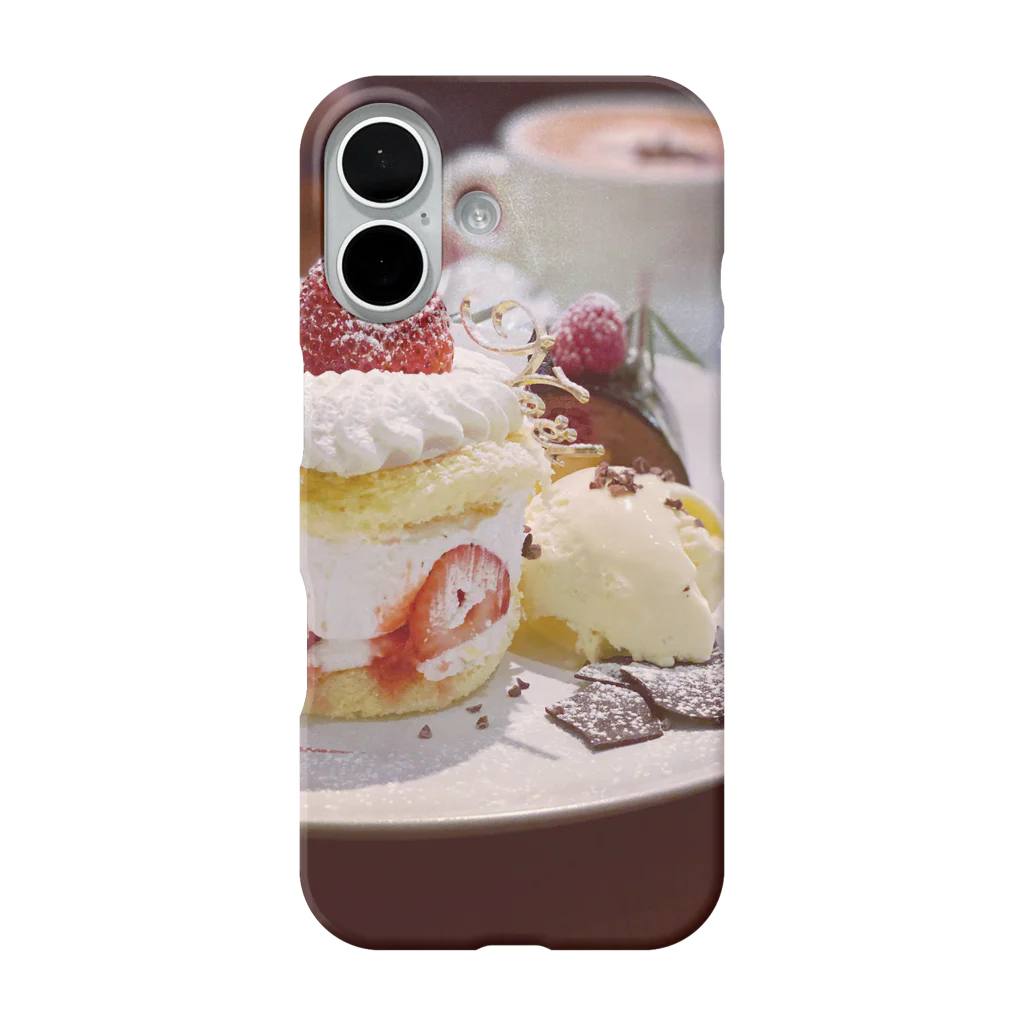 つむぐのショートケーキ🍰 iPhone Smartphone Case