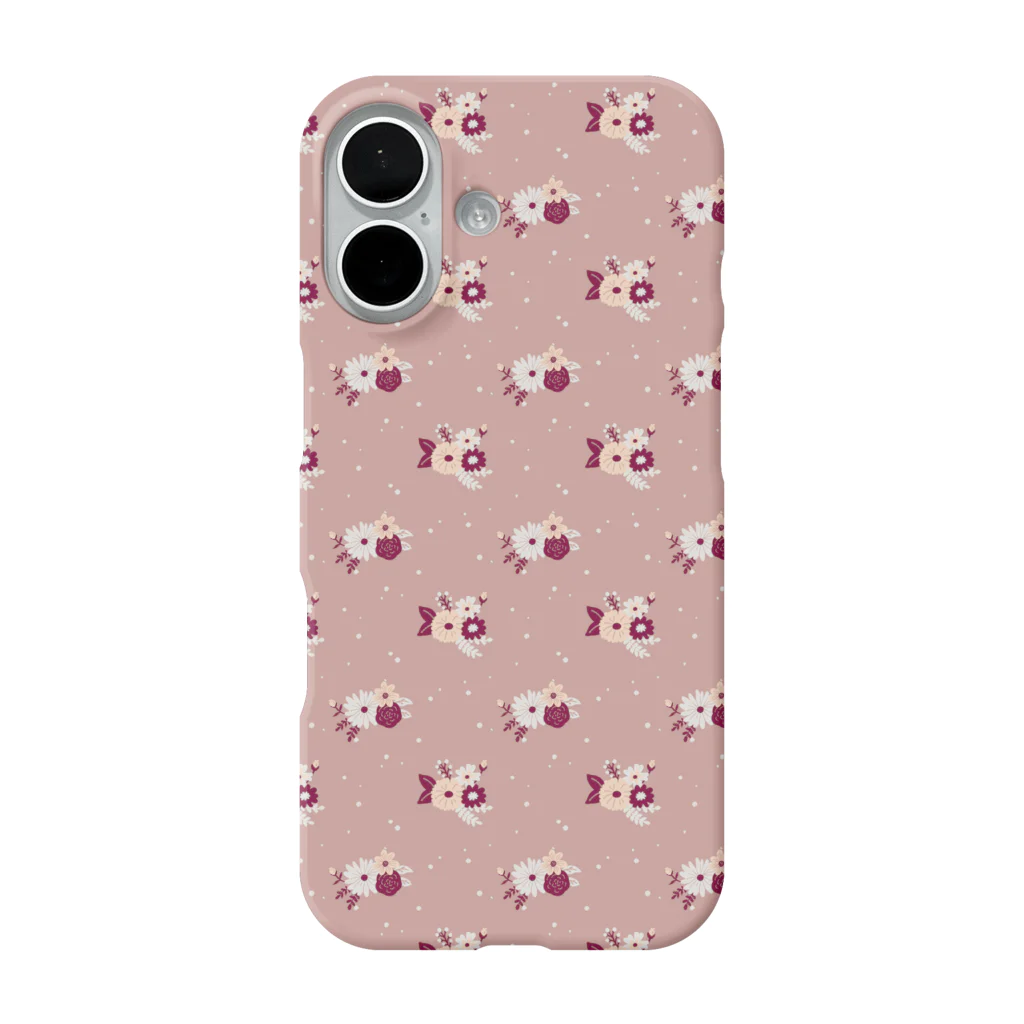 yuukklの花柄 iPhone Smartphone Case