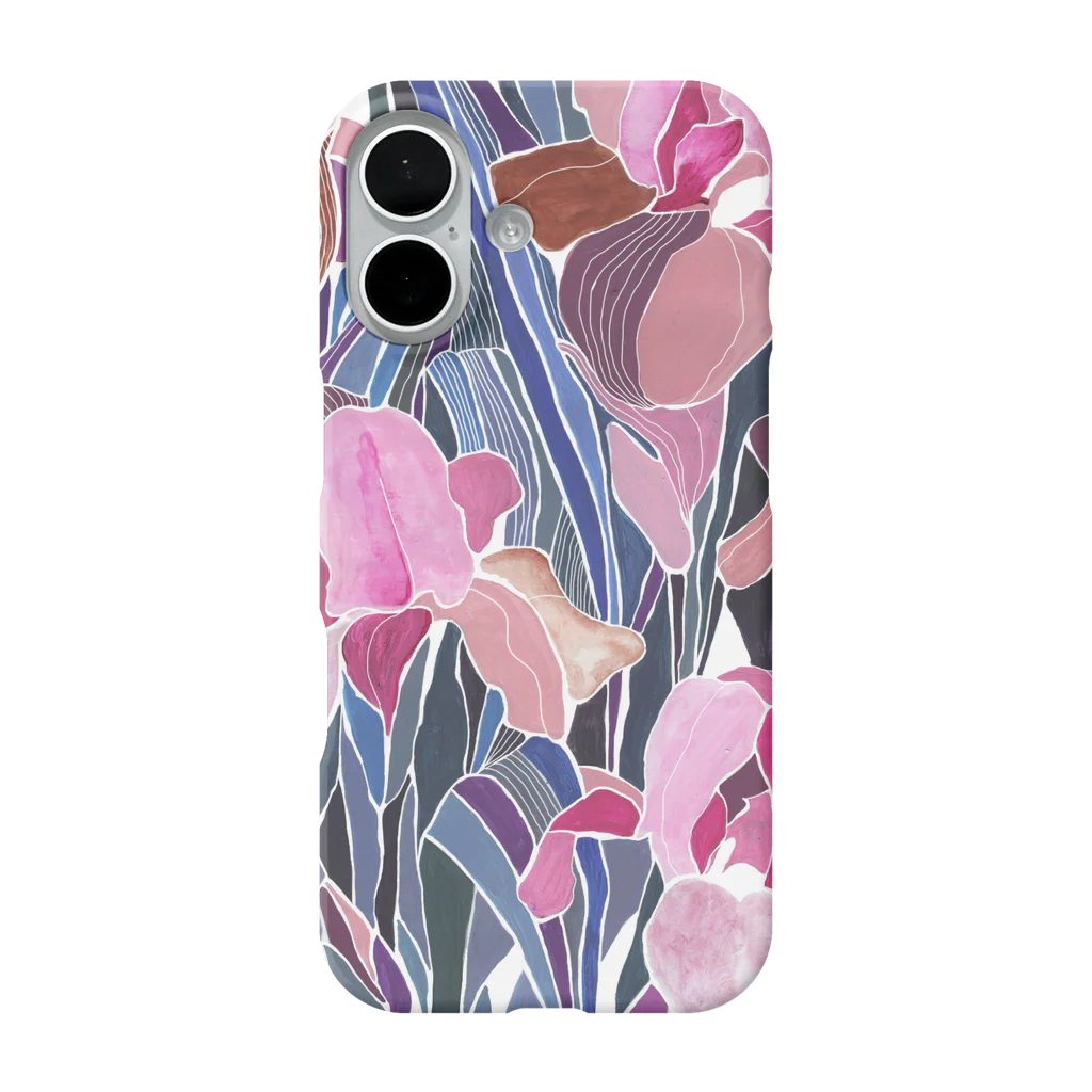 NAKAZAWA Kaede | ルンルンSHOPのカキツバタ_pink iPhone Smartphone Case