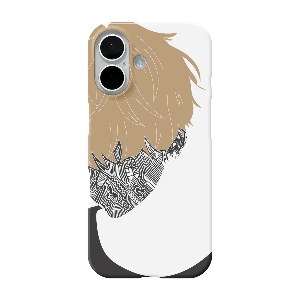 たぬき(小道)のボクノカオ iPhone Smartphone Case