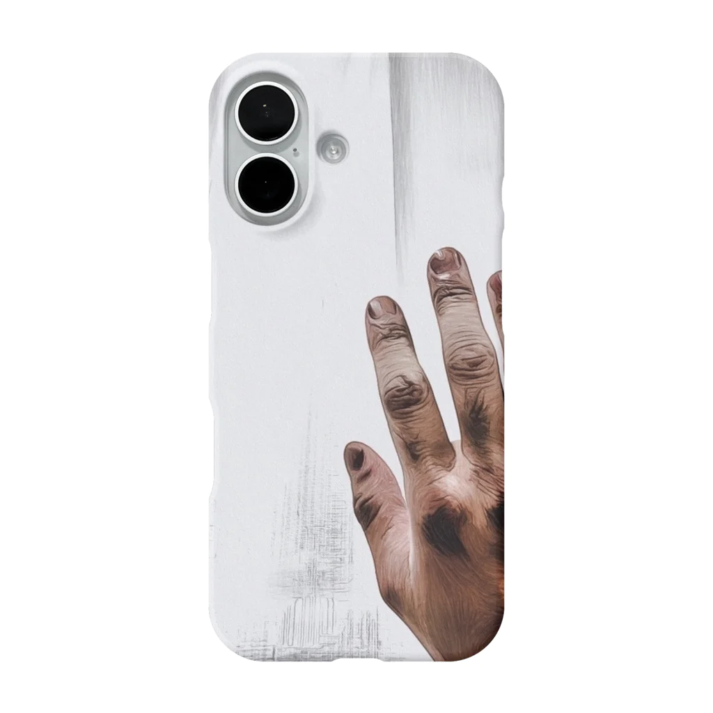 すまほのみかたの上げるおてて iPhone Smartphone Case