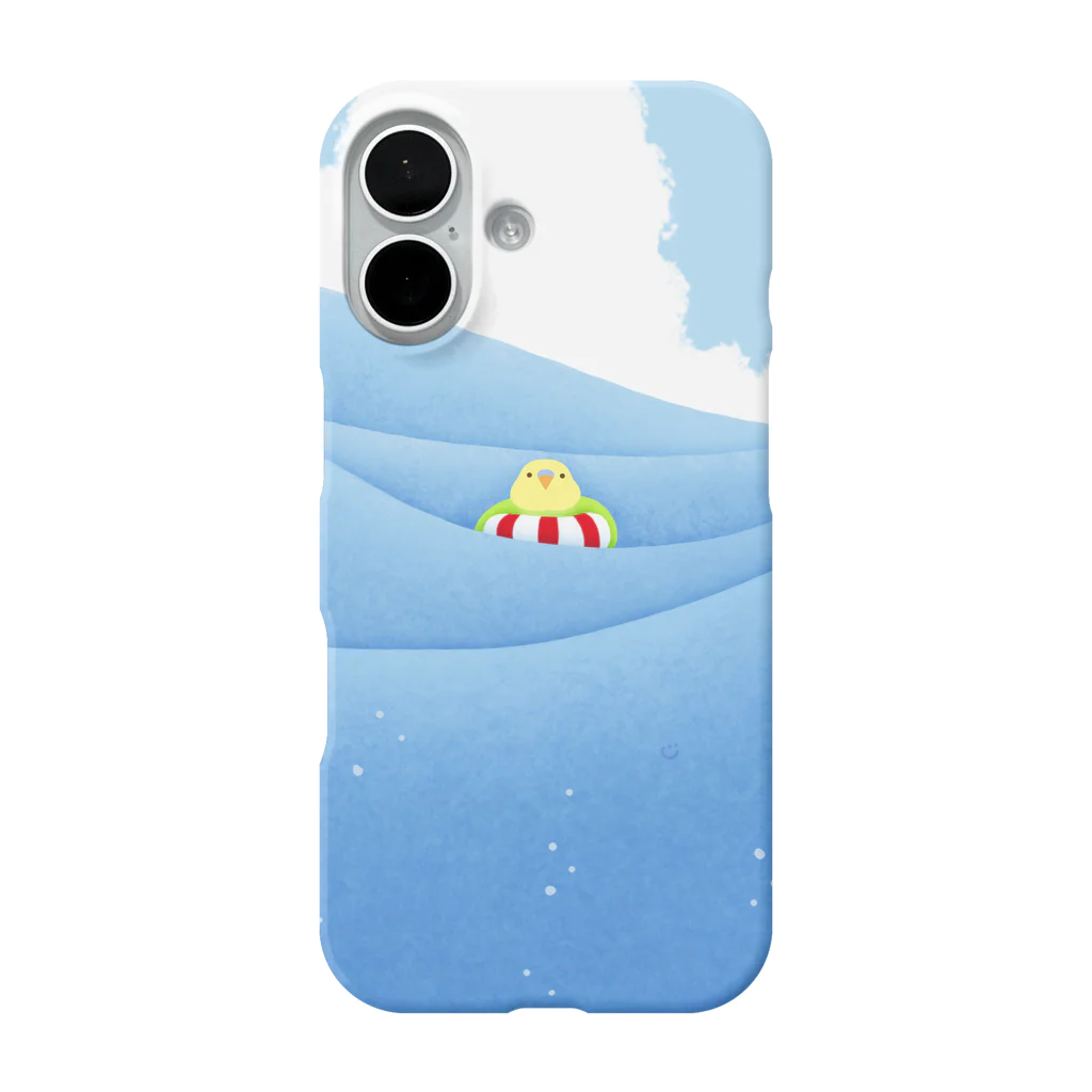 中原じゅん子グッズ店のぷかぷかインコ iPhone Smartphone Case