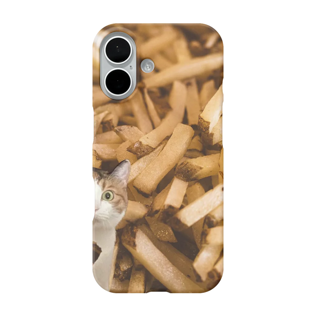 NEKONEKOYOOの食いしん猫 iPhone Smartphone Case