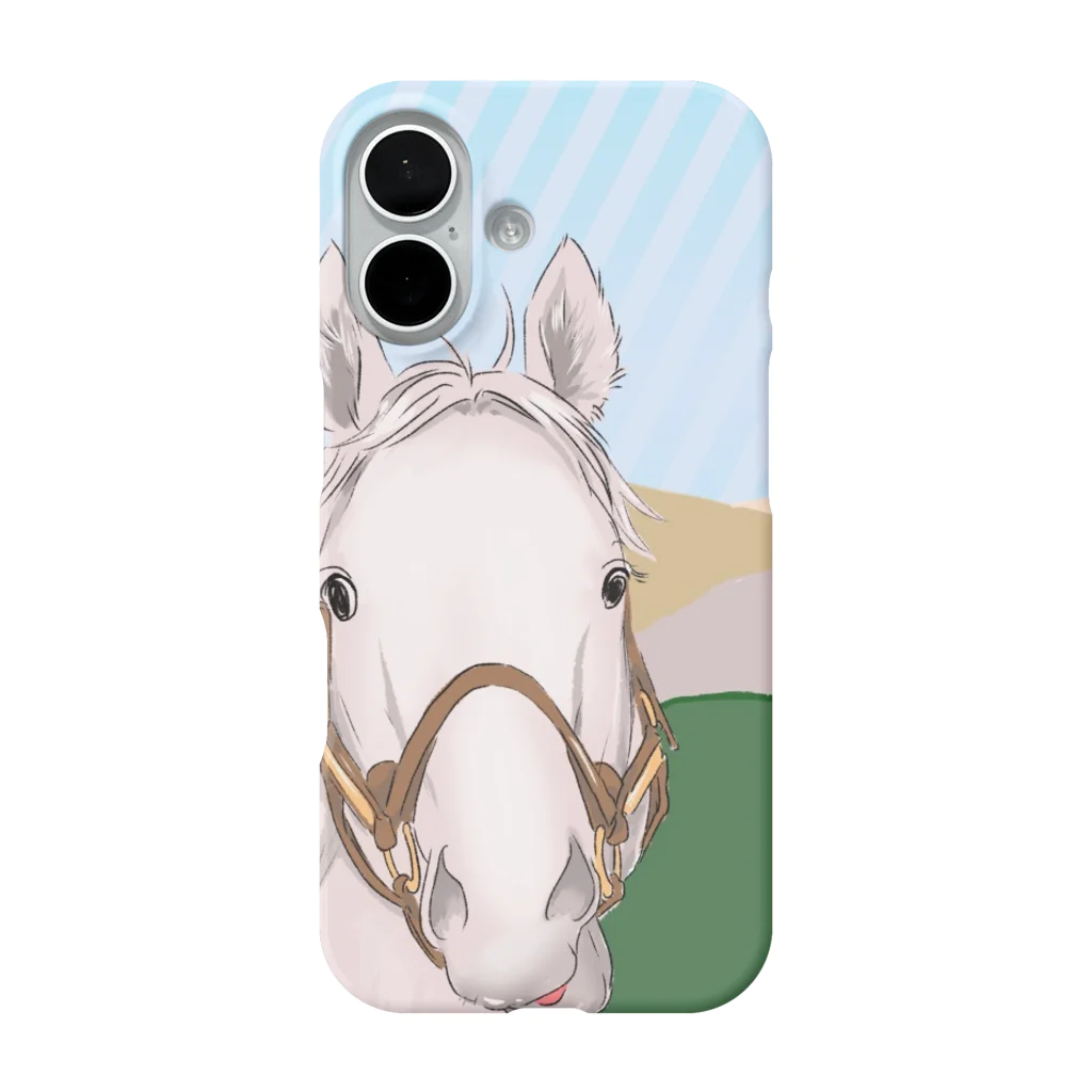 ユルークうーまショップのBUMO景色 iPhone Smartphone Case