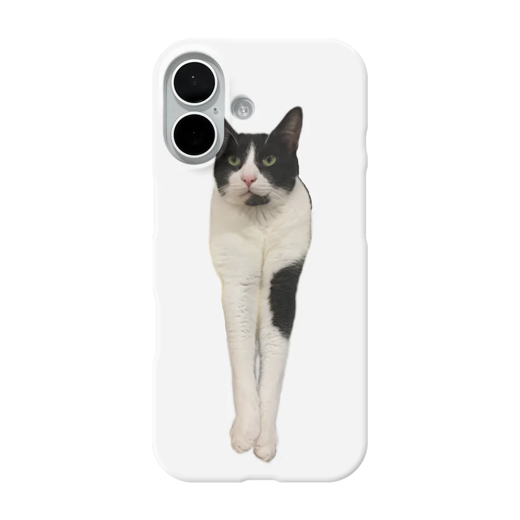 ハチワレ猫のタロの前足長いタロくん iPhone Smartphone Case