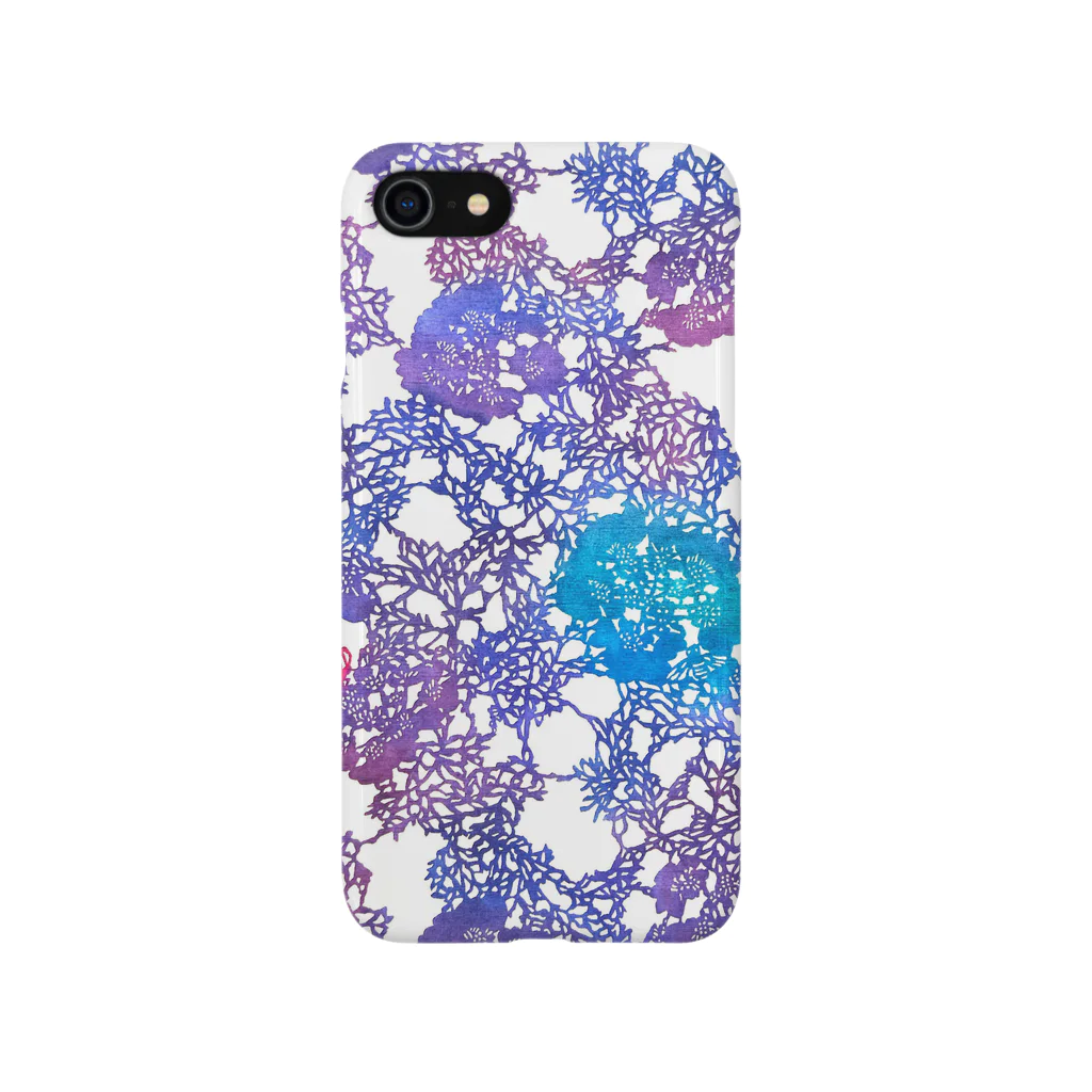 saeko_ishinakaのレースフラワー iPhone Smartphone Case