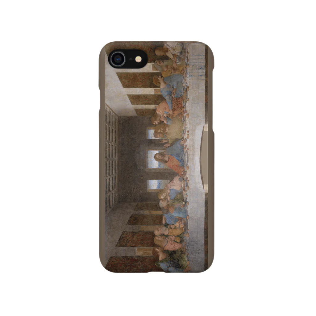 SONOTENI-ARTの018-002　レオナルド・ダ・ヴィンチ　『最後の晩餐』　スマホケース　表側面印刷　iPhone SE(2,3)/8/7/6s/6専用デザイン　SC5 iPhone Smartphone Case