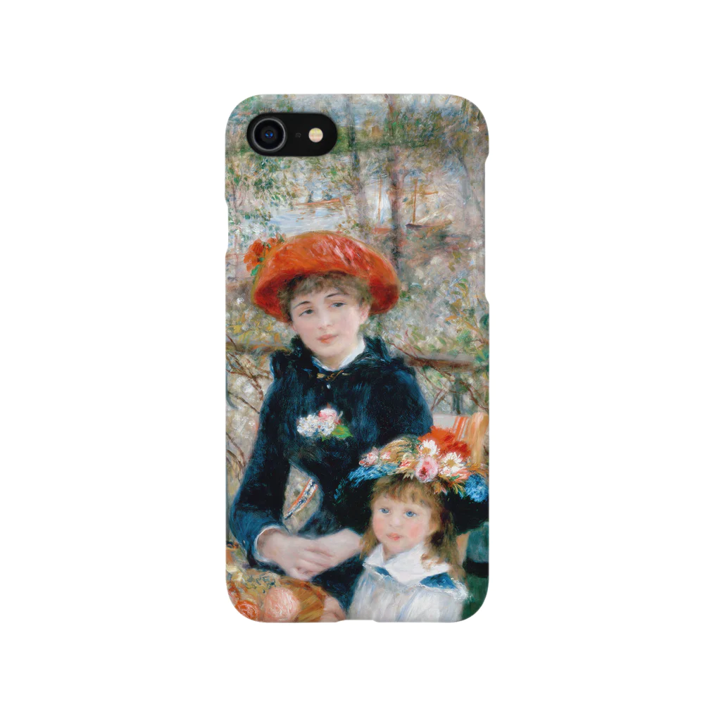 SONOTENI-ARTの016-005　ルノワール　『二人の姉妹（テラスにて）』　スマホケース　表側面印刷　iPhone SE(2,3)/8/7/6s/6専用デザイン　SC5 iPhone Smartphone Case