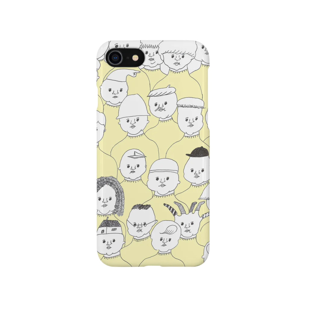 ナガキパーマの黄色ハイネックの会 iPhone Smartphone Case