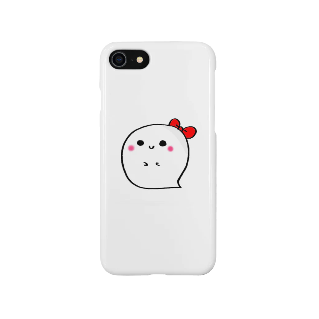 小鳥のこっちゃん@LINEスタンプ販売中のりぼんおばけのおばけちゃん iPhone Smartphone Case