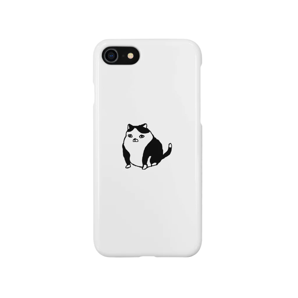 monimalの例の猫 iPhone Smartphone Case