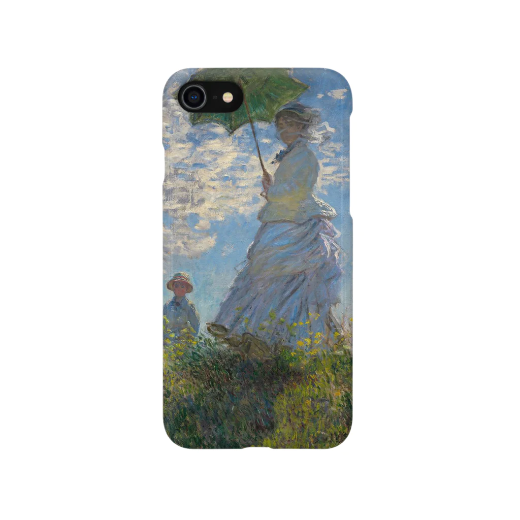 Art Baseのクロード・モネ / 1875 / The Promenade, Woman with a Parasol / Claude Monet iPhone Smartphone Case