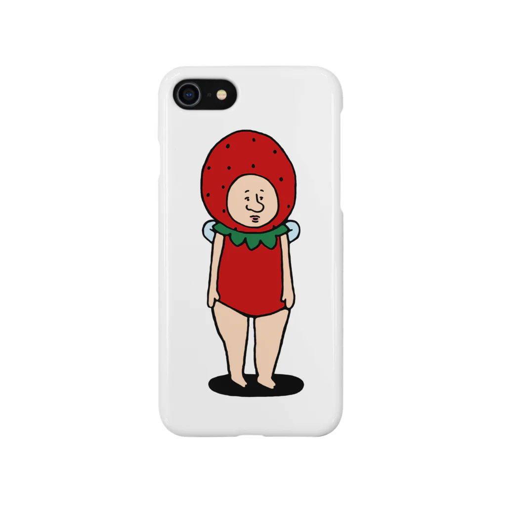 【Yuwiiの店】ゆぅぅぃーのいちごの妖精さん　ひとり iPhone Smartphone Case