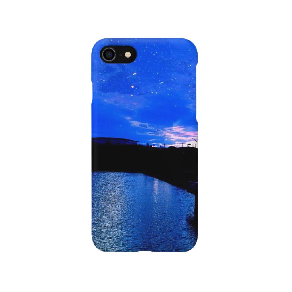 *696麦茶団長*の青より青 iPhone Smartphone Case