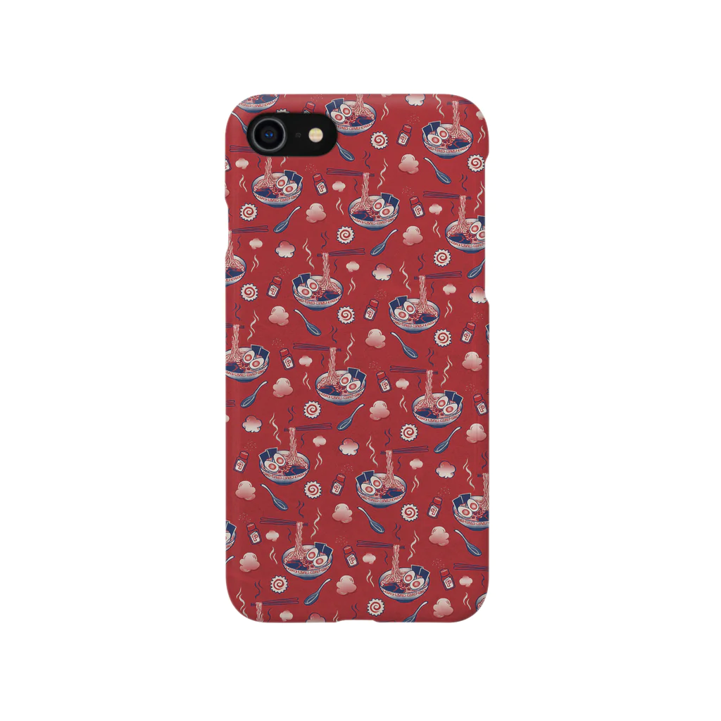 IZANAMI by Akane Yabushitaの【日本レトロ#25】ラーメン（パターン） iPhone Smartphone Case