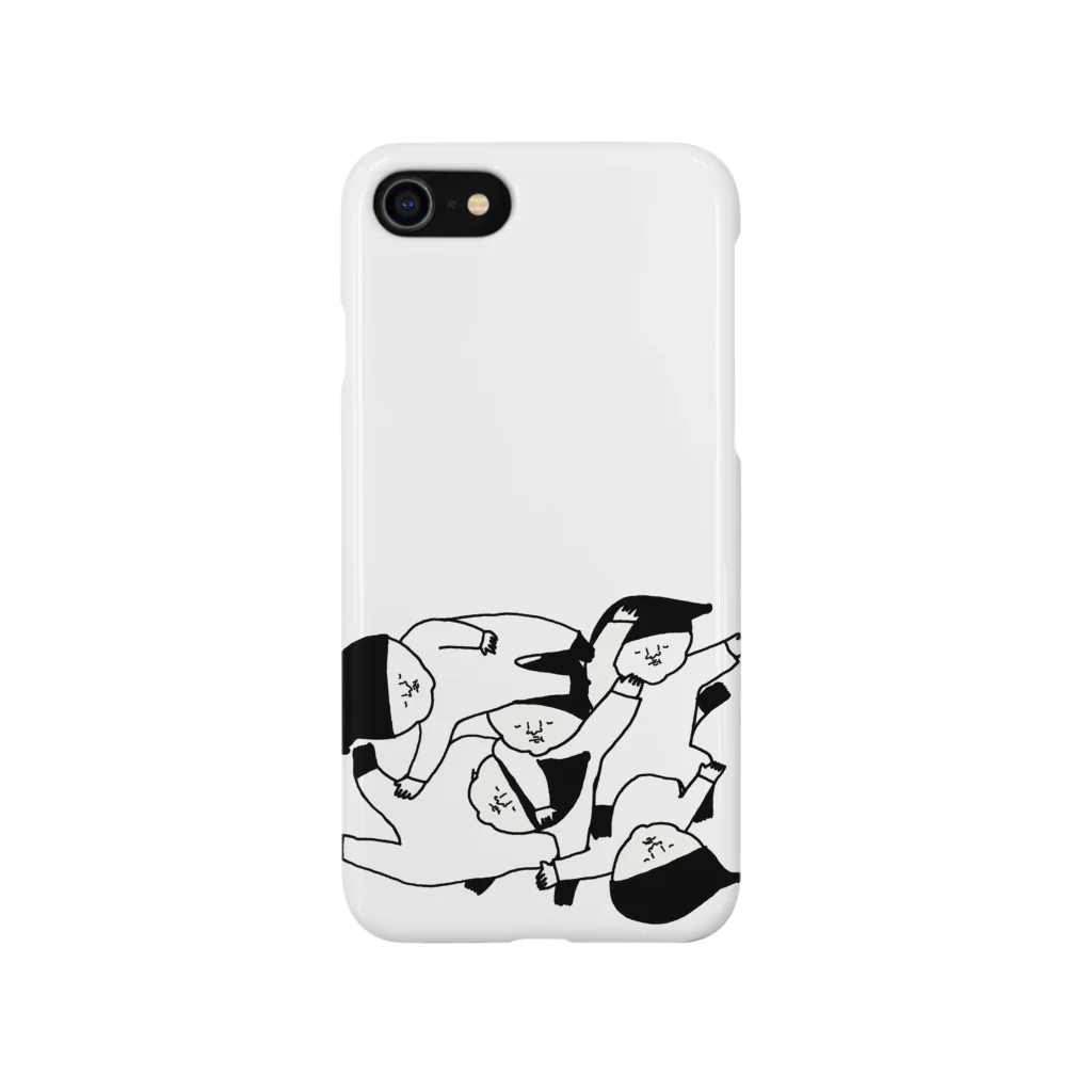 ナガキパーマのすごい寝相の５つ子 iPhone Smartphone Case