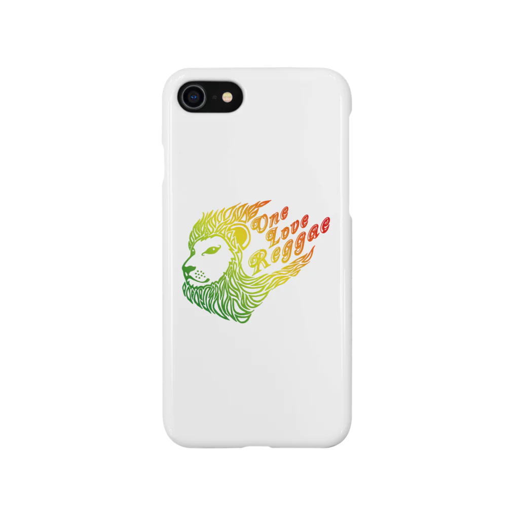 風乃応援団のOne Love Reggae（グラデ） iPhone Smartphone Case