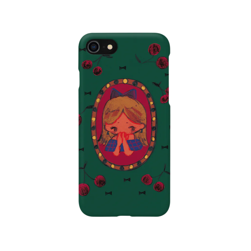 ▽くだものやさん▽のさくらんぼちゃん iPhone Smartphone Case