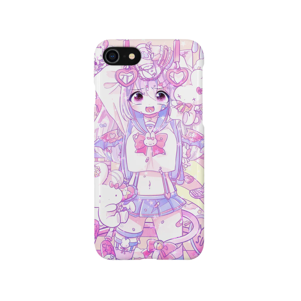いちご爆弾のゆめかわストレッサー iPhone Smartphone Case