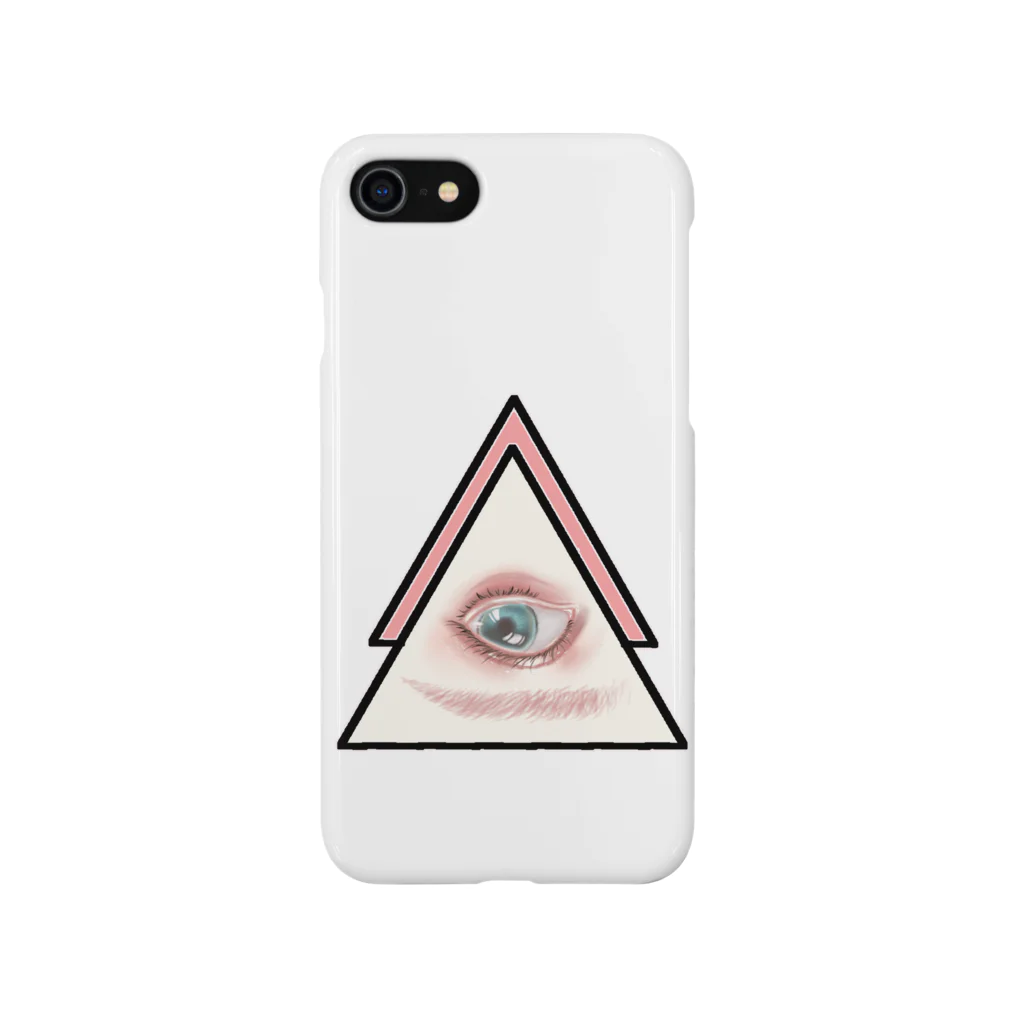 魔法の絨毯✋( ᐙ )のeye ピンク iPhone Smartphone Case
