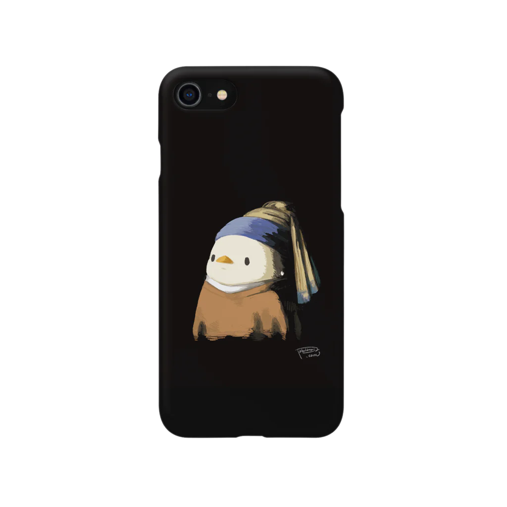 995(ｷｭｳｷｭｳｺﾞ)の真珠の耳飾りのとり iPhone Smartphone Case