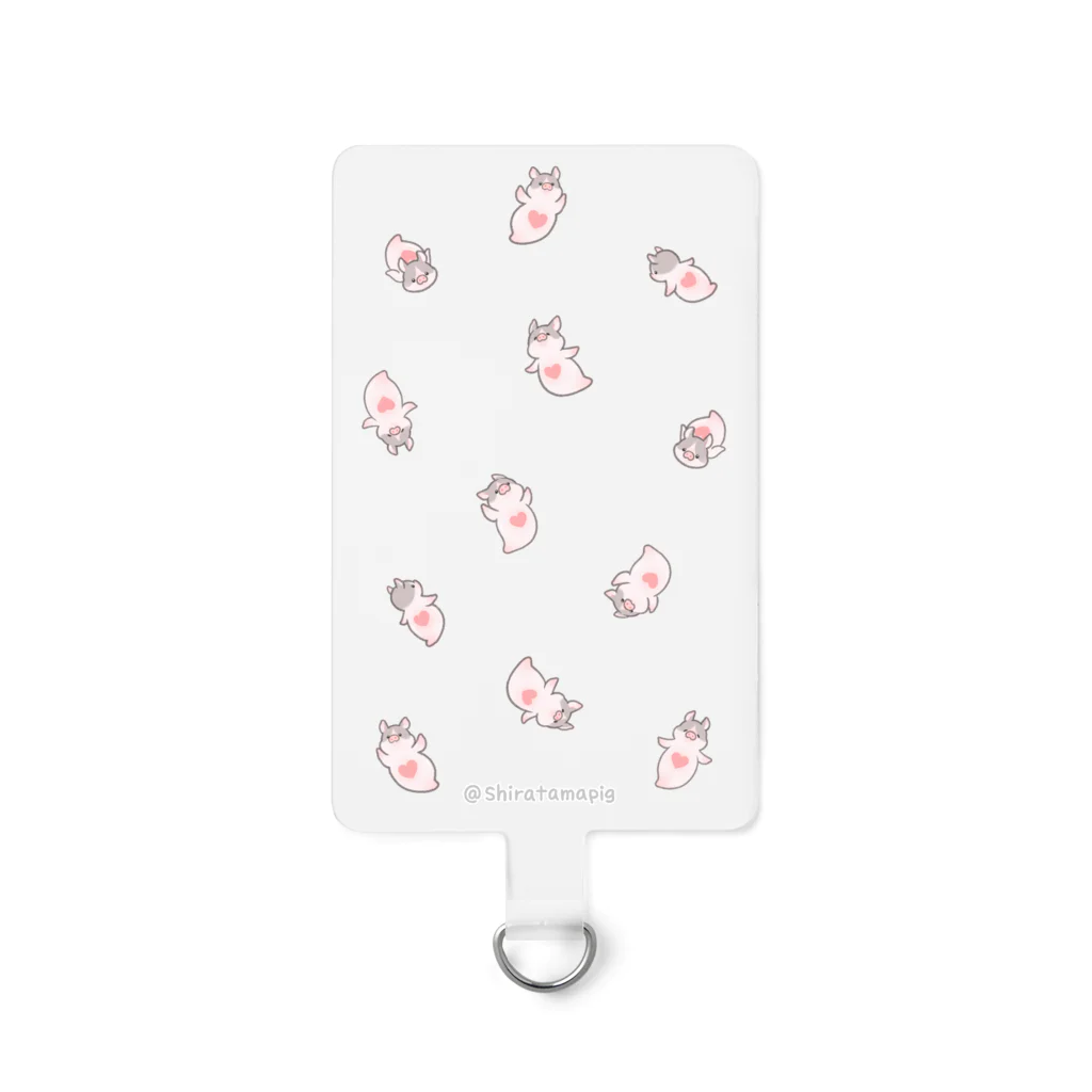 しらたまちゃんSHOPu〜🐽のミニブタオネ Smartphone Strap