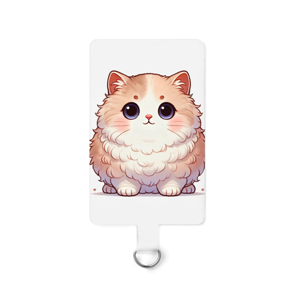 cat-houseのふわふわねこ Smartphone Strap