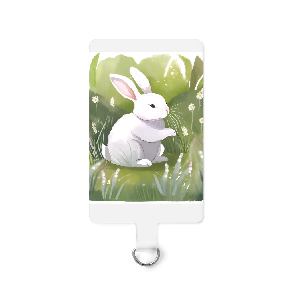 しろこまやのうさぎのお散歩 Smartphone Strap