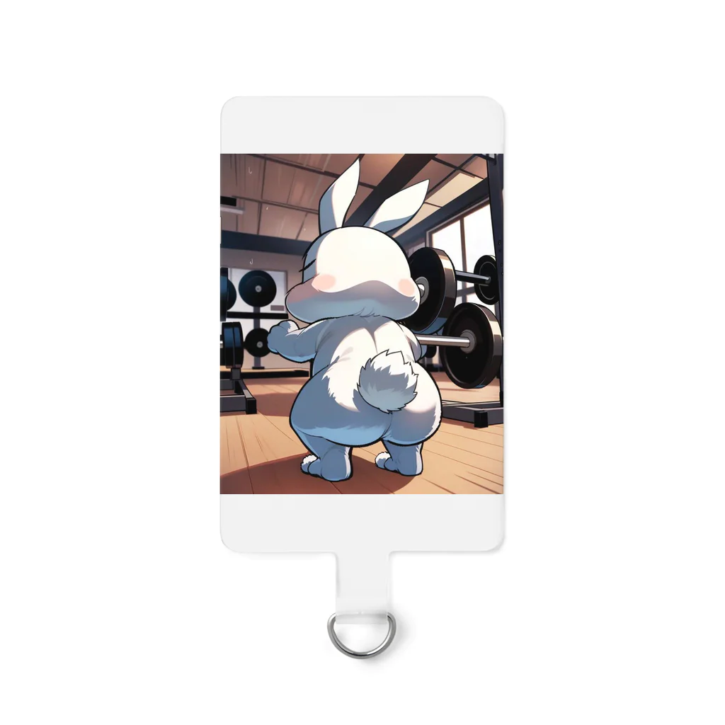 mofu gymのうさちゃんスクワット🐰 Smartphone Strap