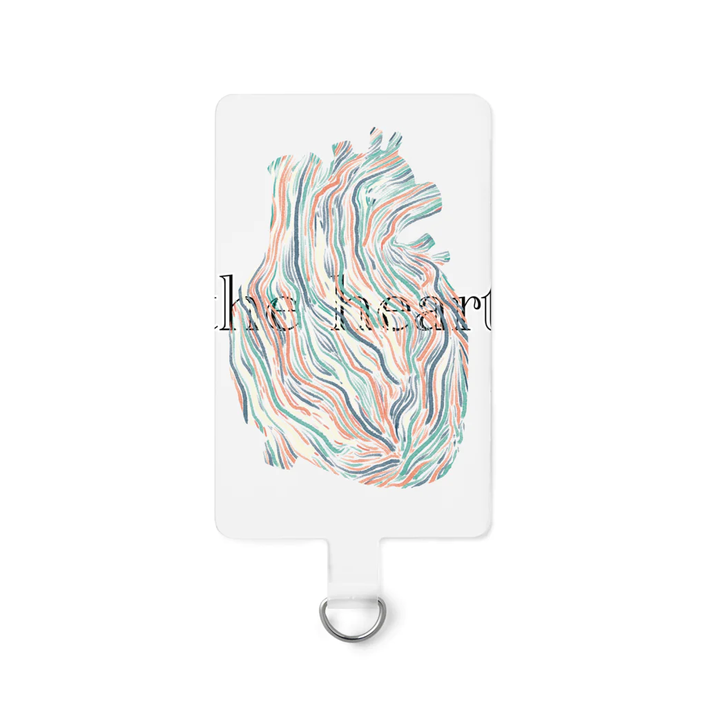 line illustrationの心臓 Smartphone Strap