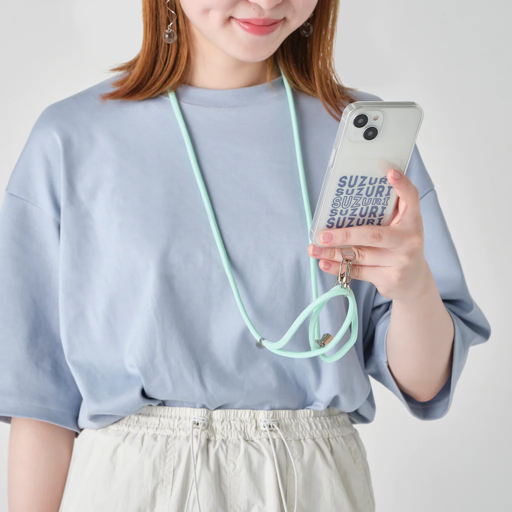 しらたまちゃんSHOPu〜🐽のお顔ドアップ  Smartphone Strap