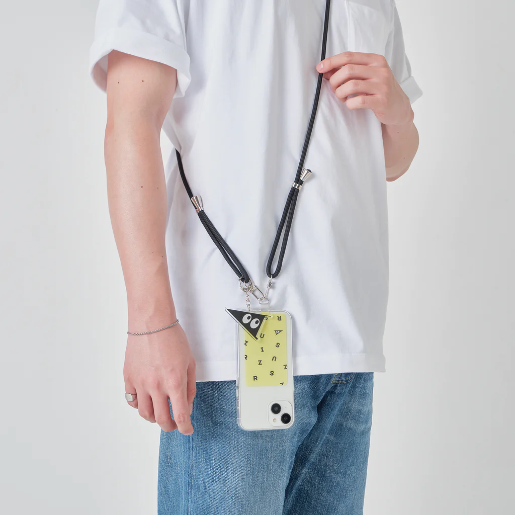 しらたまちゃんSHOPu〜🐽のお顔ドアップ  Smartphone Strap