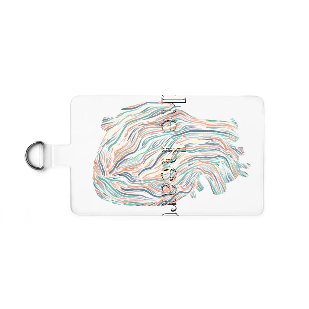 line illustrationの心臓 Smartphone Strap