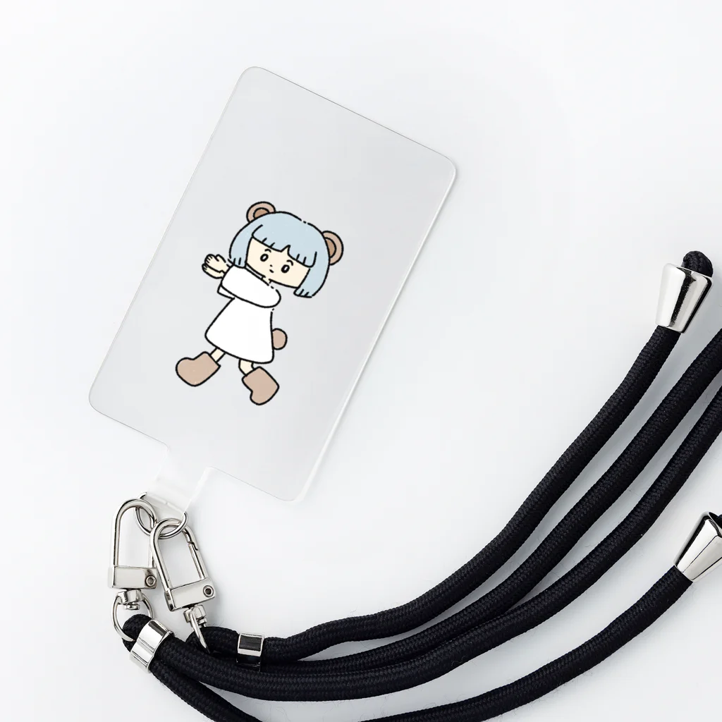 ふわとろぽんの右向け右 Smartphone Strap