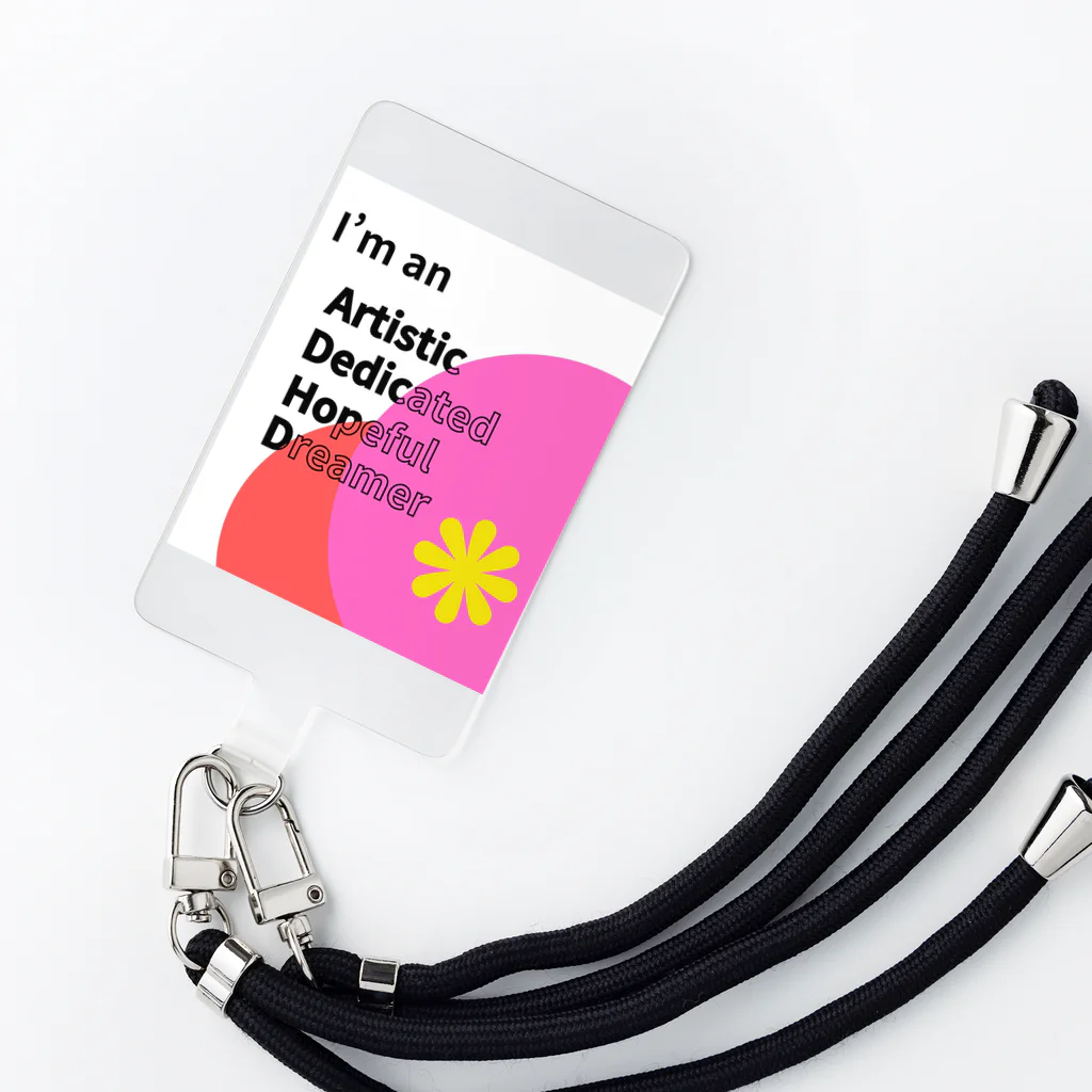 発達でこぼこショップのADHD「Artistic Dedicated Hopeful Dreamer」 - あなたの個性を大切にするアイテム Smartphone Strap