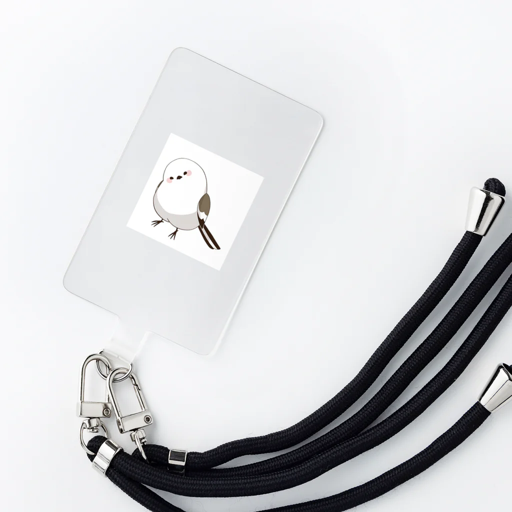 就労継続支援B型クルハウス（グッズ販売）のエナガのいる日常（カラー） Smartphone Strap