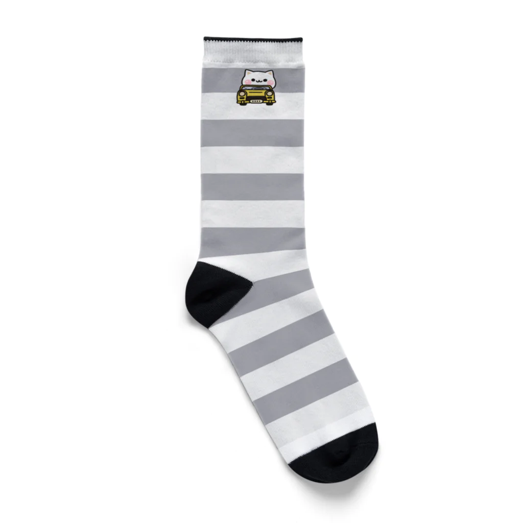 DECORの気づかいのできるネコ　もうすぐ着きますver. Socks