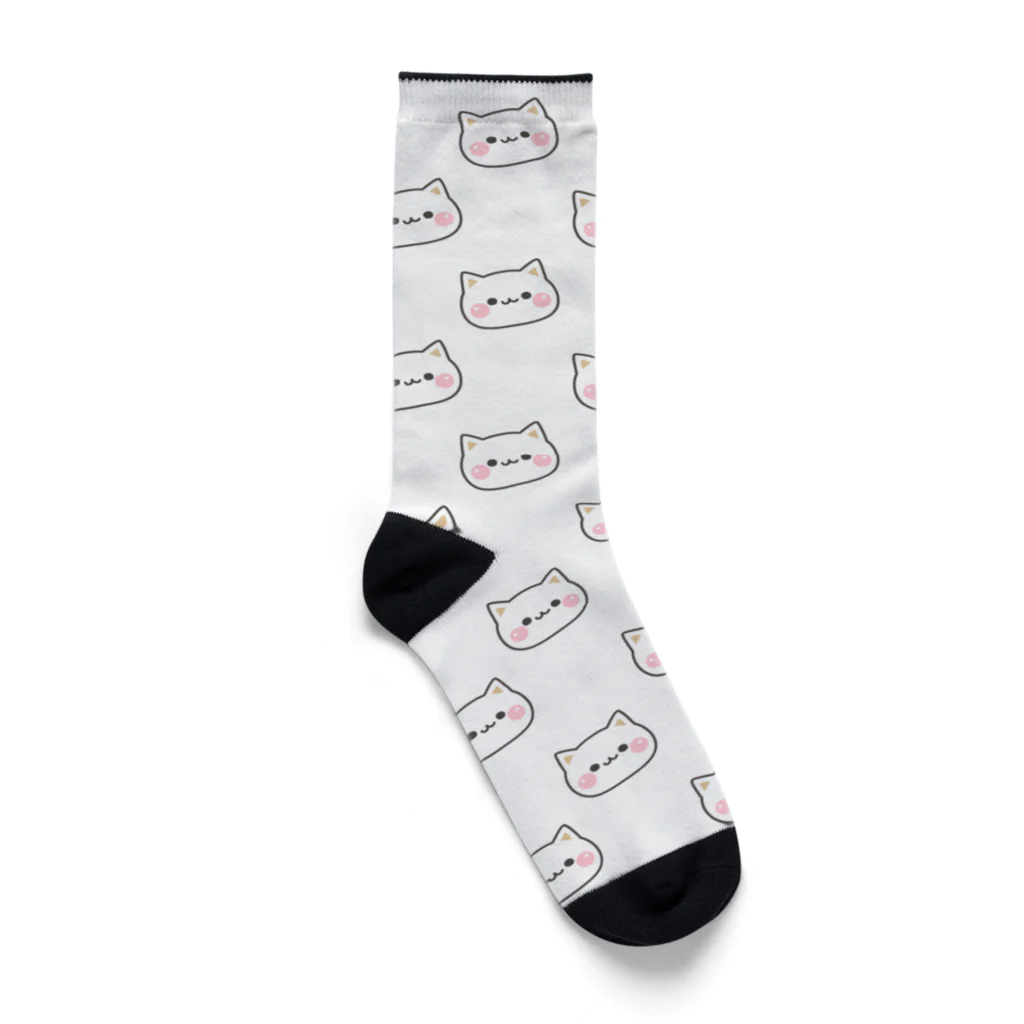 DECORの気づかいの出来るネコ　お顔がいっぱいver. Socks