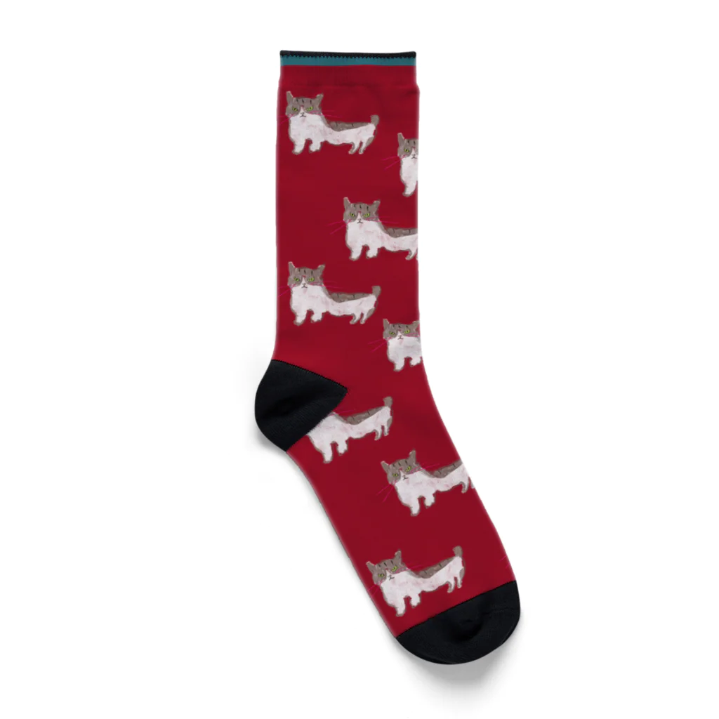 LOVE & Co. ラブコのお店のラブコの紅ちゃんソックス Socks