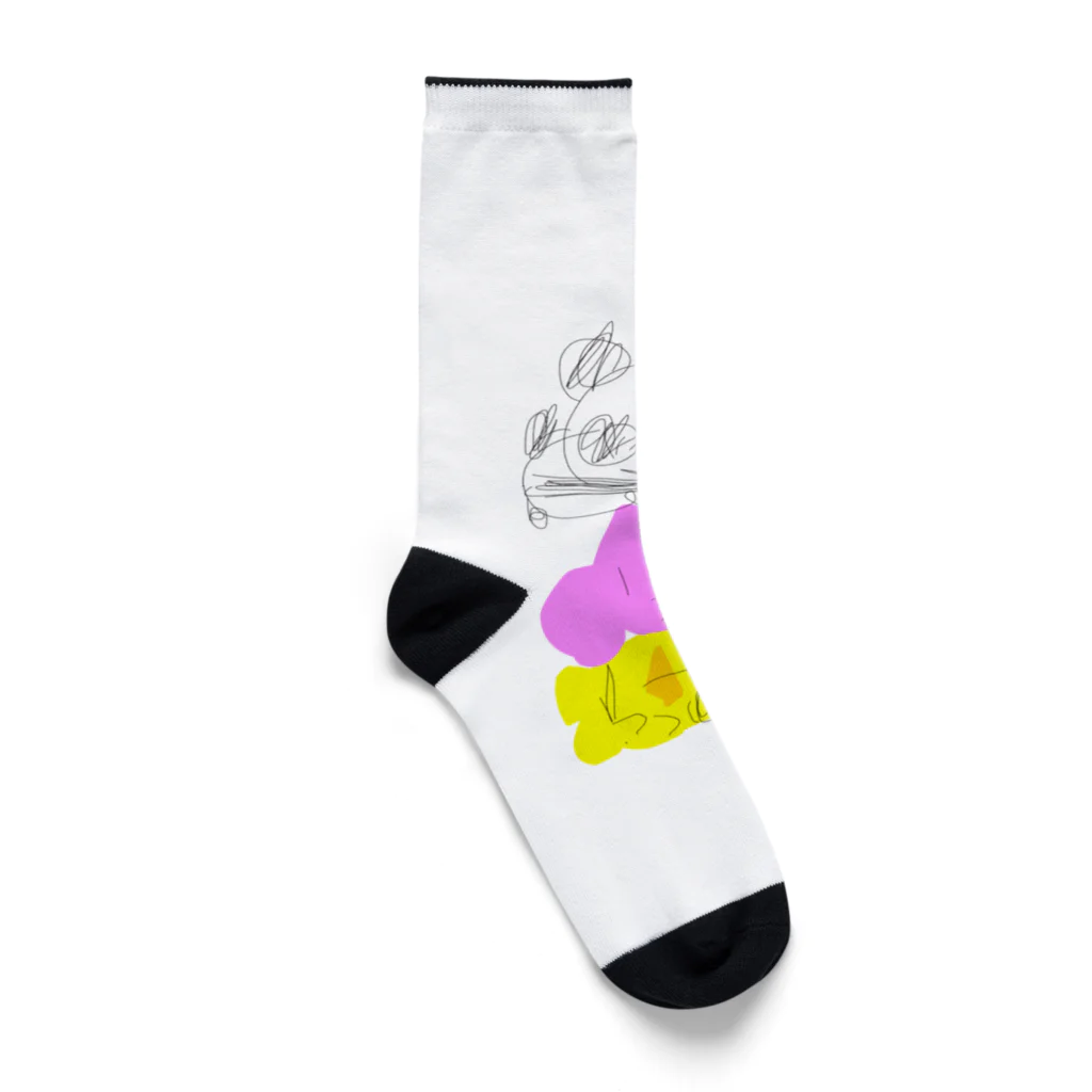 もりもと、botのうさぎ&みにぴよ&ぱんだ Socks