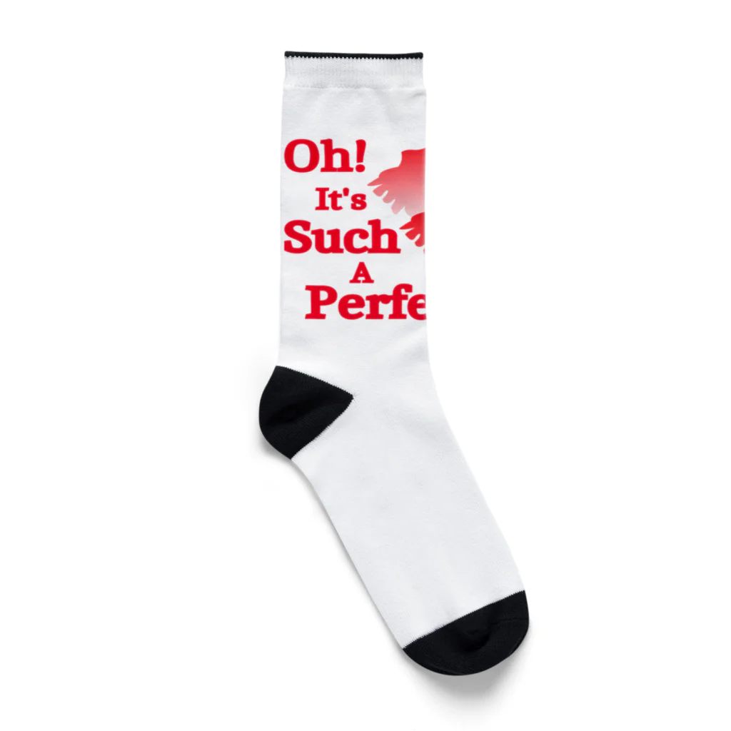 『Nothing Is Real』-- IN SUZURIのOh! It's Such A Perfectday.（赤） Socks