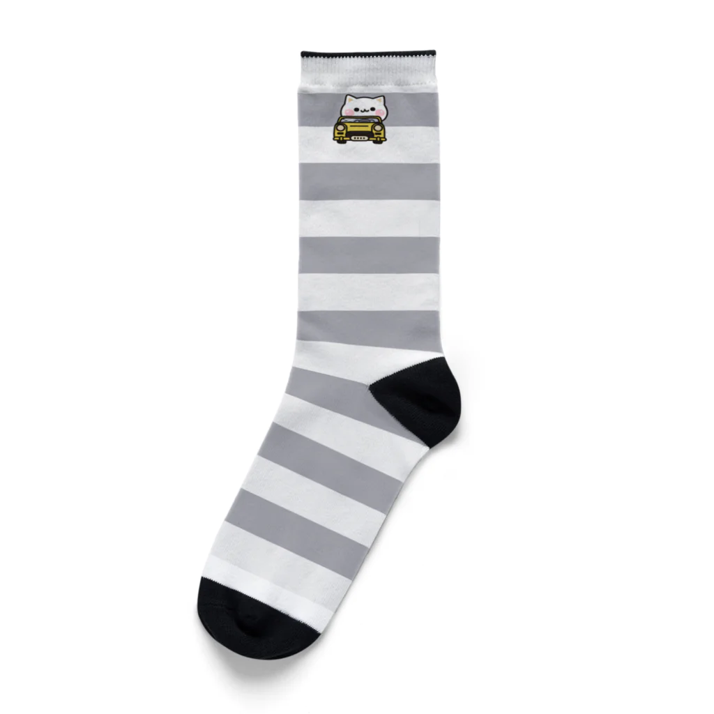 DECORの気づかいのできるネコ　もうすぐ着きますver. Socks