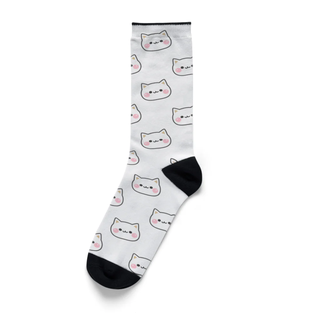DECORの気づかいの出来るネコ　お顔がいっぱいver. Socks