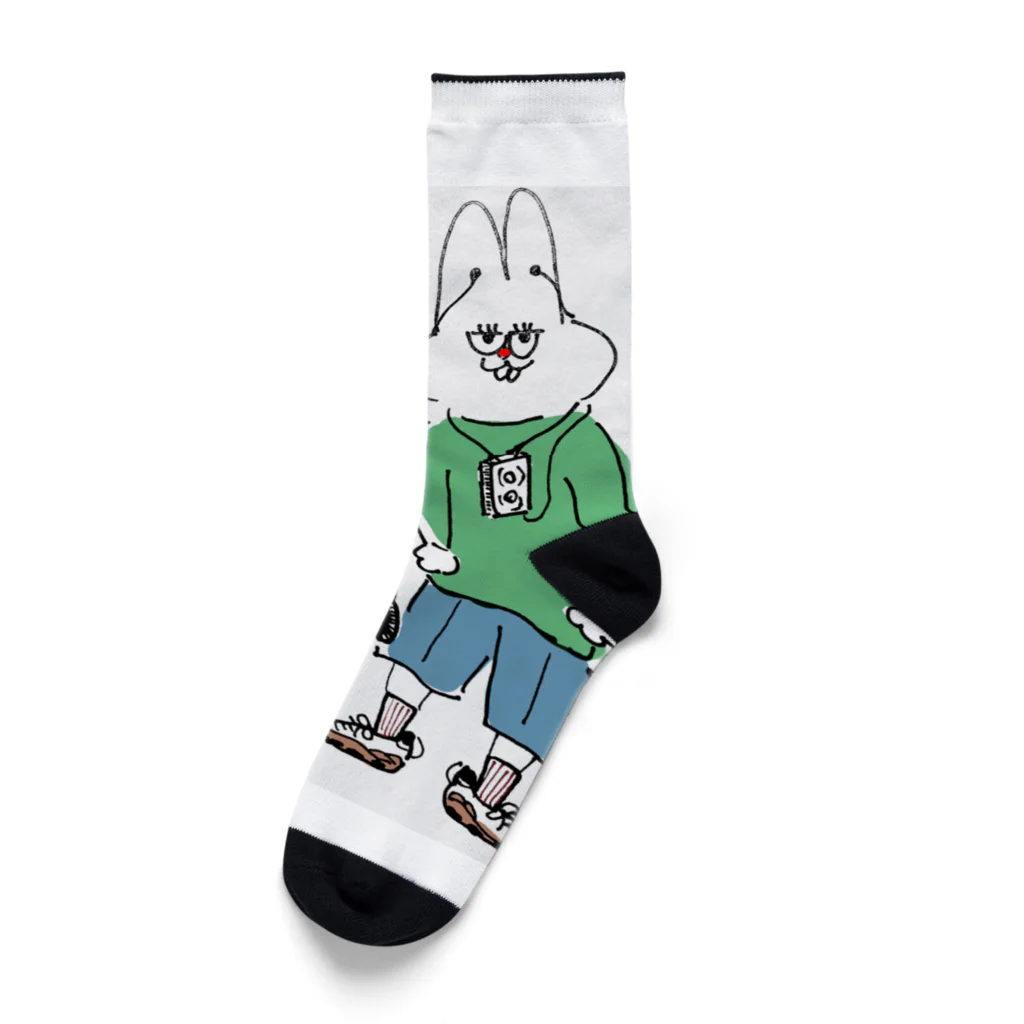 ざらざらせんべい亀のうさ丸家（らび子とぴょんのすけ） Socks