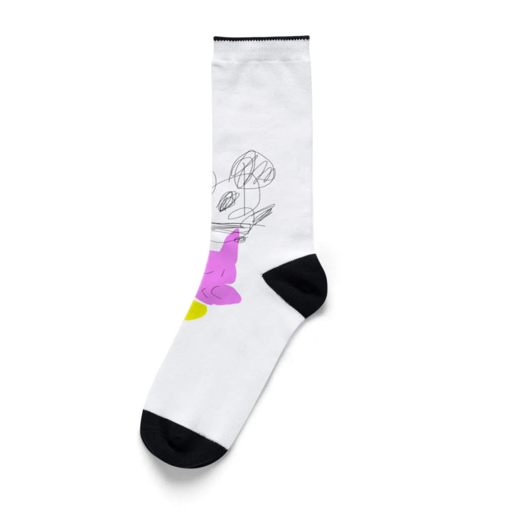 もりもと、botのうさぎ&みにぴよ&ぱんだ Socks